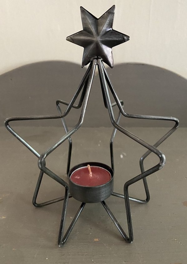 3D Wire Star Tea Light Holder
