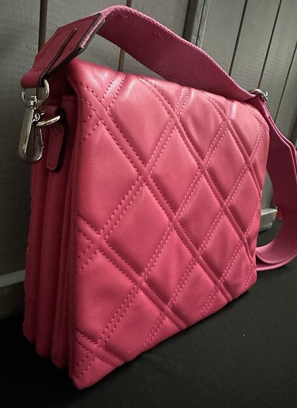Padded Crossbody Handbag - Rose Pink