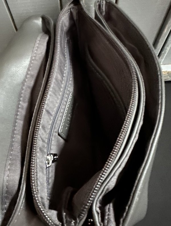 Padded Crossbody Handbag - Dark Grey