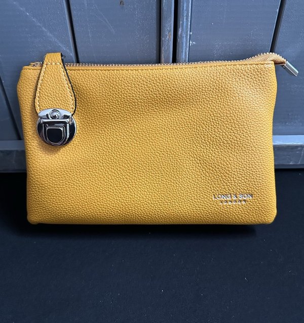Wristlet/Crossbody Handbag - Yellow