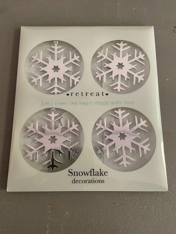 Snowflake Filigree Metal Decorations - Pattern 1