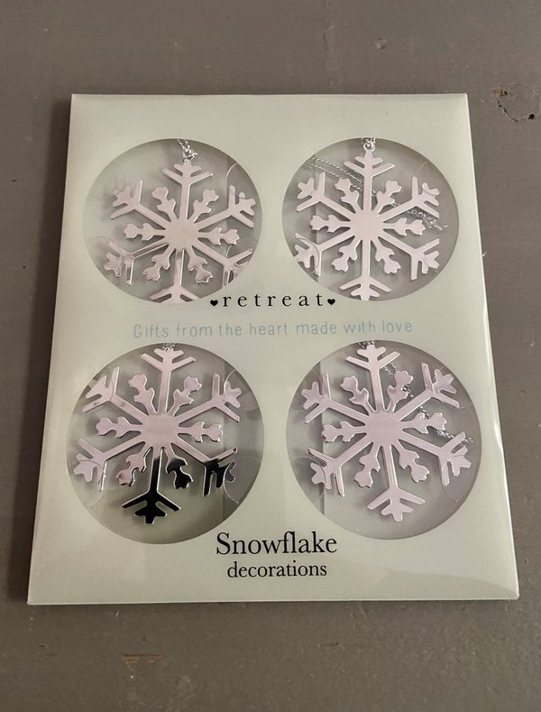 Snowflake Filigree Metal Decorations - Pattern 2