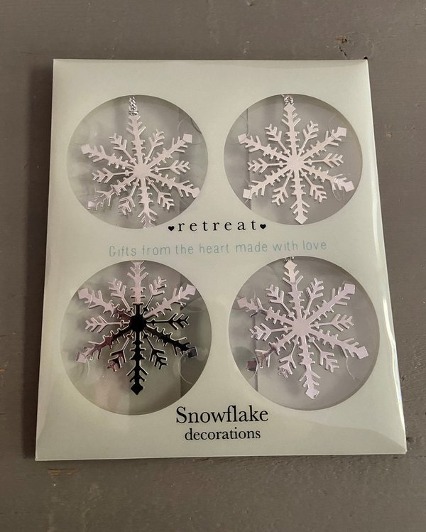 Snowflake Filigree Metal Decorations - Pattern 3