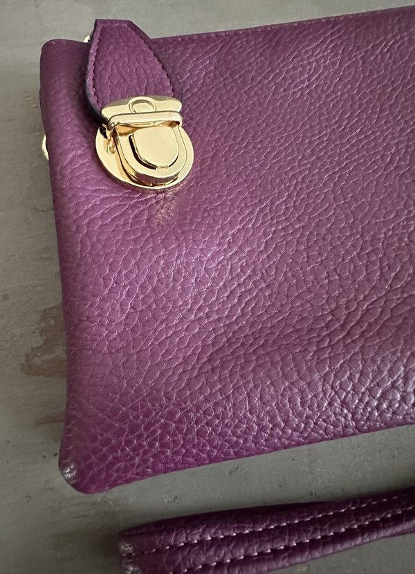 Wristlet/Crossbody Handbag - Purple